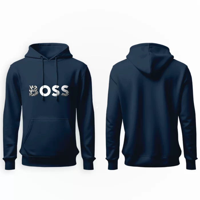Blusa Moletom Hugo Boss Big Logo com Capuz