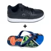Tênis Infantil Gaelzim Skatista + Chinelo Infantil Heróis