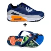 Kit Menino Tênis Infantil Max AIR + Chinelo Infantil Heróis