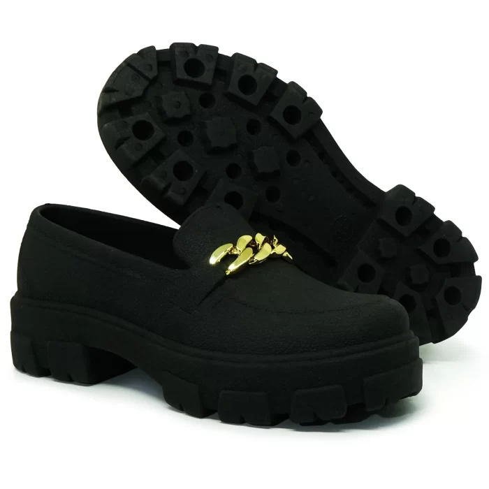 Sapato Feminino Mocassim Tratorado